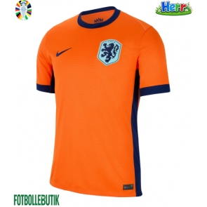 Nederländerna Hemmatröja EM 2024 Kortärmad